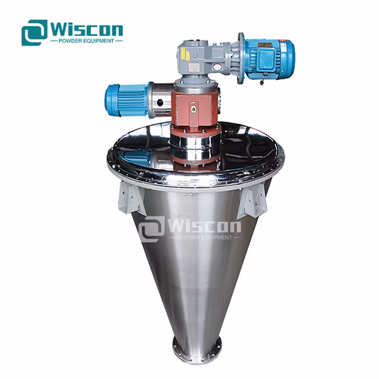 Máquina de mistura espiral cônica do cone do produto comestível dos agentes de limpeza dos detergentes