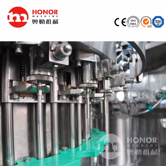 Equipamento de embalagem com tampa de enchimento automático tipo rotativo para linha de produção de bebidas de água pura de bebidas carbonatadas